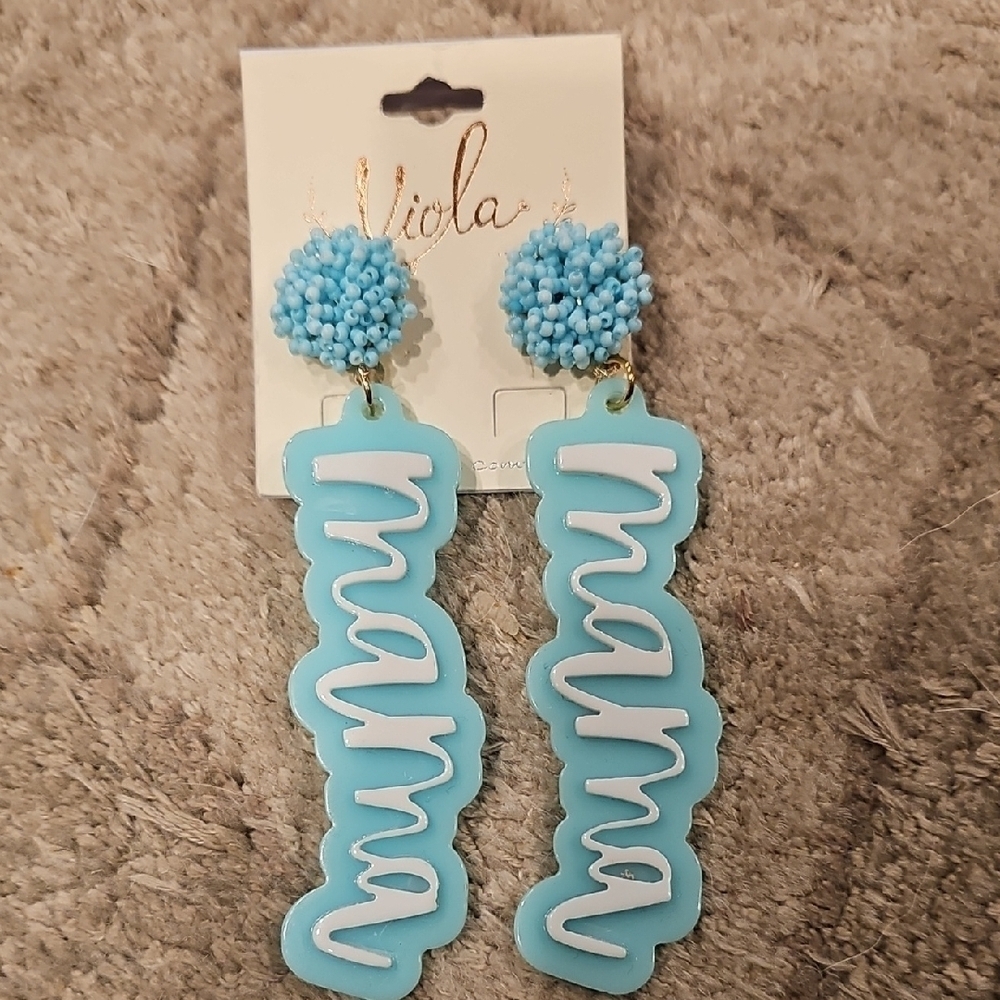 Viola Blue *Mama* Earrings